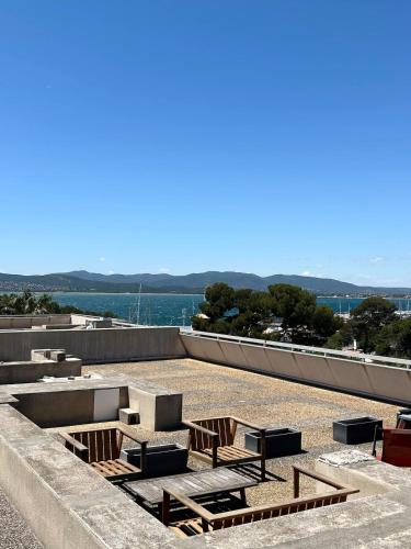 Superbe rooftop vue mer Port Santa Lucia 5 pers