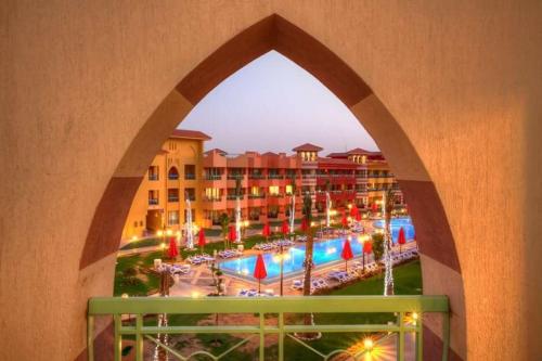 a view of a resort from a balcony at شاليهات بورتو ساوث بيتش للأسر فقط An in Ain Sokhna