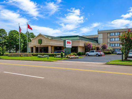 a view of a hotel from the street at Gardentree Hotels Memphis East near I 40 in Memphis