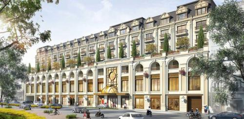an architectural rendering of a large building at The Theodore Hanoi in Hanoi