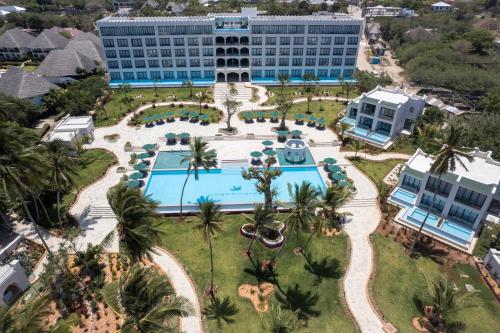 an aerial view of a resort with a pool at Tembo Kiwengwa Resort in Kiwengwa
