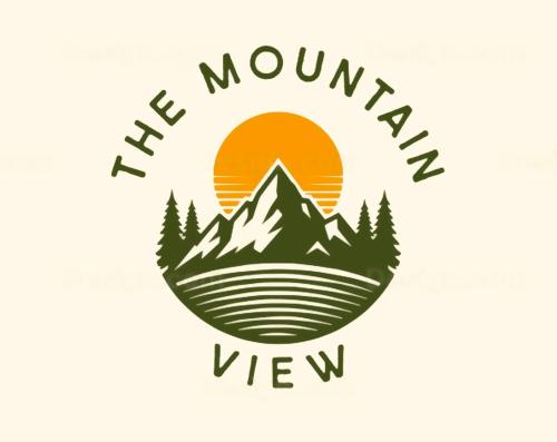 a logo for the mountains view at The Mountain View - no children in Peştera