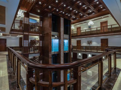 a view of the lobby of a hotel at Solar Residency, Srinagar in Srinagar