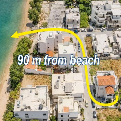 Seaside Studio 2 Chania, 90m from the beach in Chania, Free parking on site, Garden, Fast Wi-Fi Self Check in