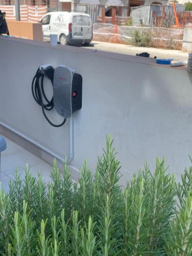 a speaker is attached to the side of a wall at Calypso Luxury Pool&Spa in Pula