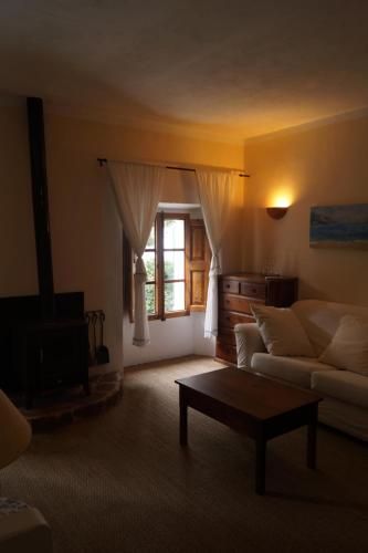 Χώρος καθιστικού στο Sa Plana Petit Hotel