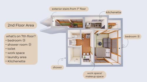 ACOE OKUBO I 2-Story Home in Shinjuku's Food Heaven Area