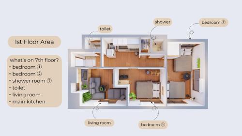 ACOE OKUBO I 2-Story Home in Shinjuku's Food Heaven Area