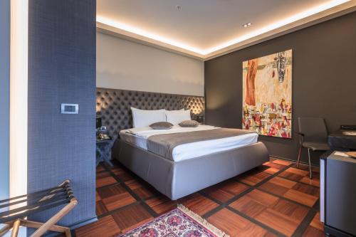 Postel nebo postele na pokoji v ubytování Solun Hotel & SPA