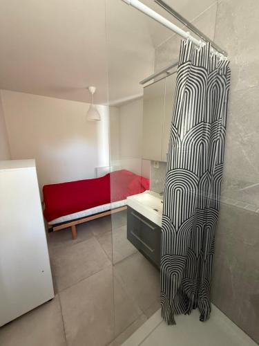 Llit o llits en una habitació de Studio Janni