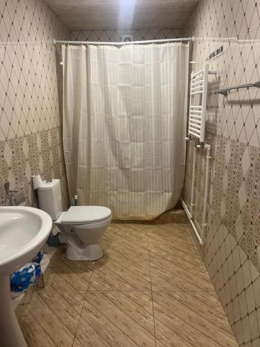 a bathroom with a toilet and a sink at Yeganyan's Home in Ashtarak