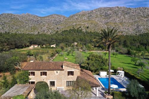 Finca Papa Pollensa Private Pool Games Room Sleeps 12 Mountain Views