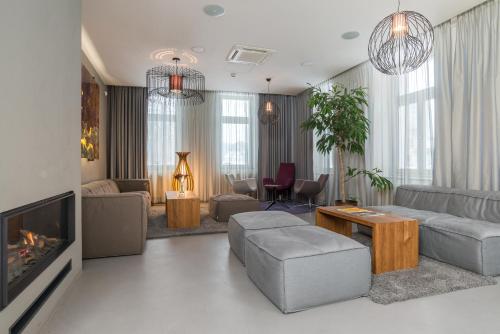 Posezení v ubytování Fairhotel