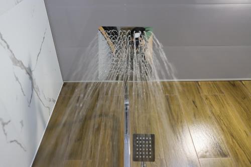 a net on the floor in a room at Lalveri INN in Mestia