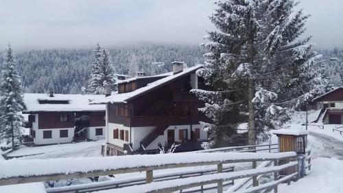 ボルカ・ディ・カドーレにあるTitti house Cortina Dolomitesの雪の家