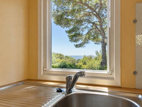Le Romarin, mobil-home climatisé avec vue sur la mer