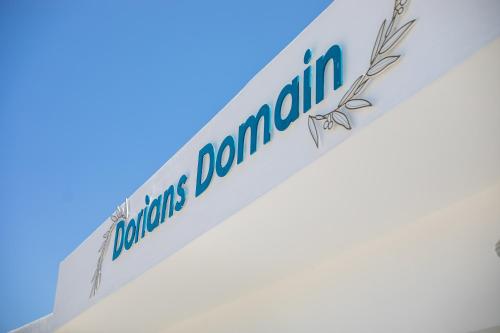 a sign with the words welcoming danaota at Dorians - Faliraki in Faliraki