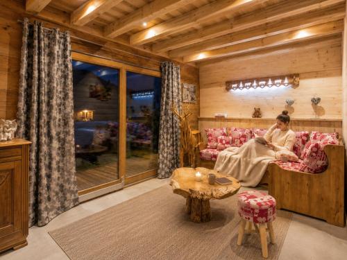 Chalet familial 9 personnes avec sauna privatif et piscine naturelle - Le Domaine des Fleurs Gérardmer