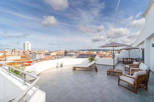 Ocean View Penthouse Studio with 70m2 PrivateTerrace