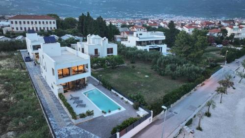 Beachfront villa with pool