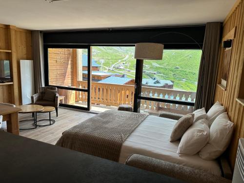 Vue panoramique Val Thorens Appart 49 m2 résidence calme