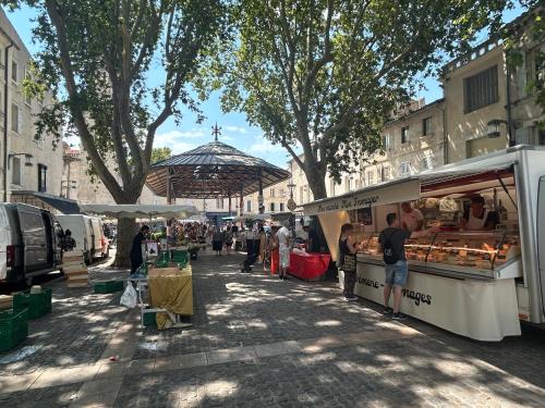 Le Nid des Carmes - Climatisation, Vue jardin et église