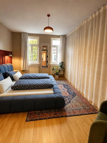 Llit o llits en una habitació de Zum Buntspecht