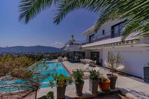 Luxury Villa Cannes Pool Sea View 10 People