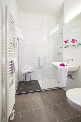 Koupelna v ubytování Apparthotel Minerva Diana Octavia