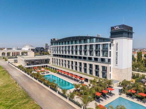 an aerial view of a hotel with a pool at Mercure Antalya Belek in Belek