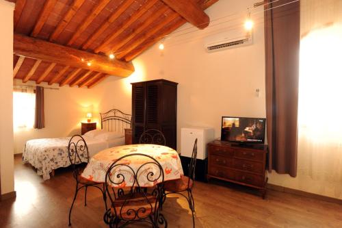 Cama o camas de una habitación en Domaine de Nidolères