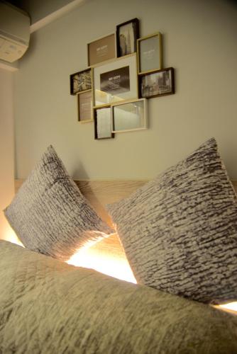 Postel nebo postele na pokoji v ubytování Happy House B&B