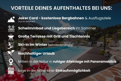 Apartment Seighäusl - mit Pool, Garten und Joker Card