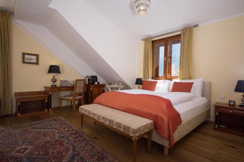 Posteľ alebo postele v izbe v ubytovaní Seehotel Grüner Baum
