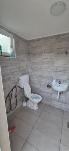 a bathroom with a toilet and a sink at Pridvorica in Gacko