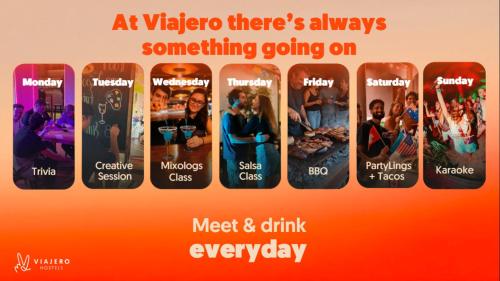 an image of a cell phone screen with different pictures at Viajero Bacalar Hostel in Bacalar