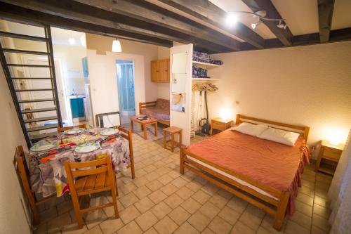 Postel nebo postele na pokoji v ubytování Appartements Les Déferlantes Mimizan-plage