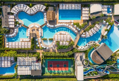 an overhead view of a pool at a resort at Adalya Elite Lara Hotel - Ultra All Inclusive in Lara