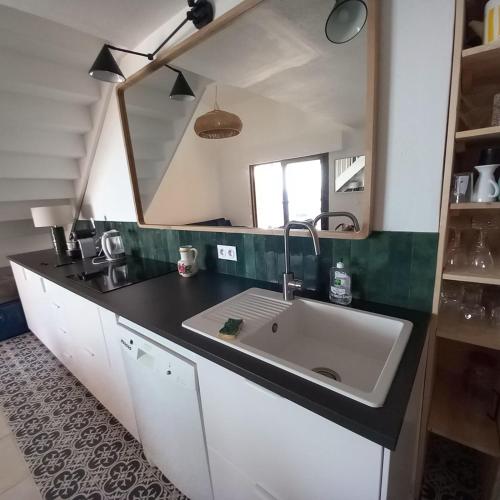 Apartment 3p with terrace on the seafront