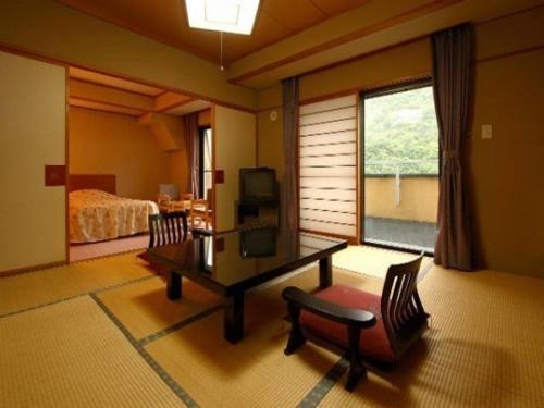 Posezení v ubytování Bouzantei Kotobuki
