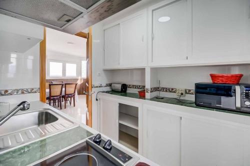 Blue sky view apartment