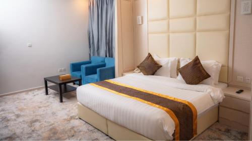Katil atau katil-katil dalam bilik di Qasr Arin Aprtments For Serviced Apartments شقق قصر ارين للشقق المخدومة
