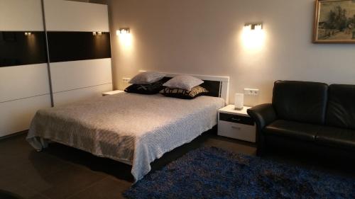 Cama o camas de una habitación en Luxusappartement