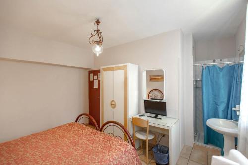 Koupelna v ubytování Hotel Masaccio