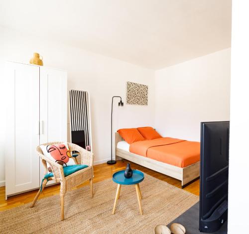 Chambre moderne, stylée et confortable en centre ville