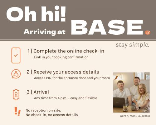 a screenshot of the online check in page of a website at BASE stay Erlangen in Erlangen