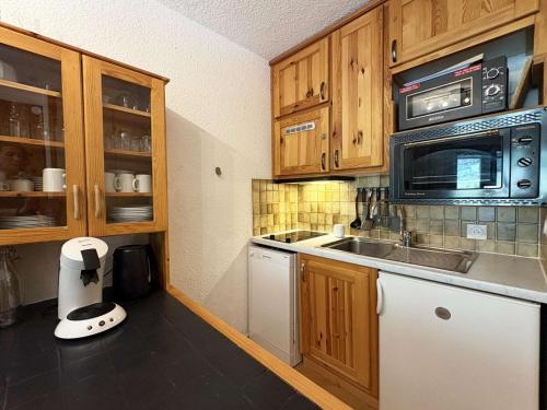 Studio montagne, skis aux pieds, balcon, 4 pers - FR-1-322-598