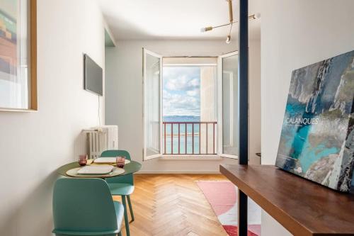 Studio vue imprenable sur la mer proche Vieux-Port