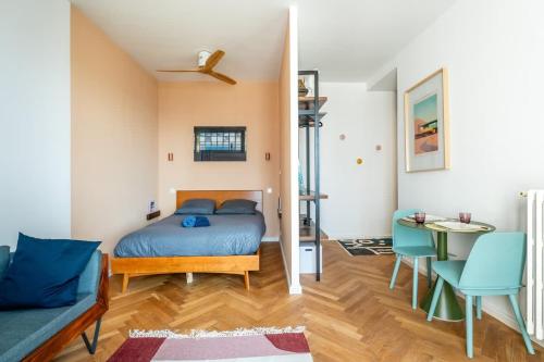 Studio vue imprenable sur la mer proche Vieux-Port