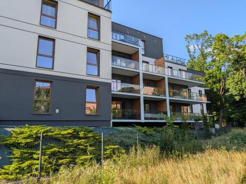 an external view of a building at Apartament Klonova na Mazurach in Olecko